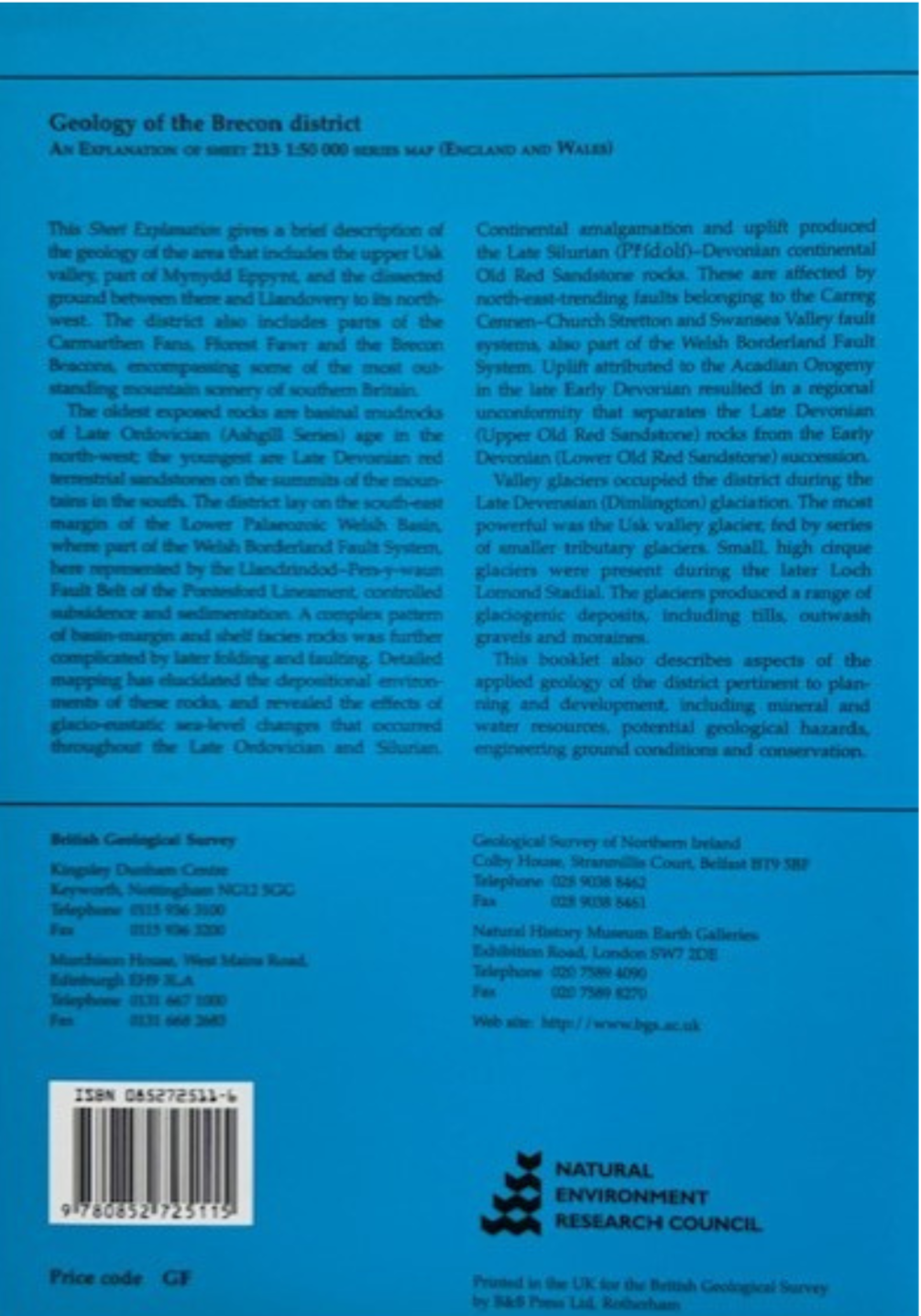 E213 Brecon Map & Booklet